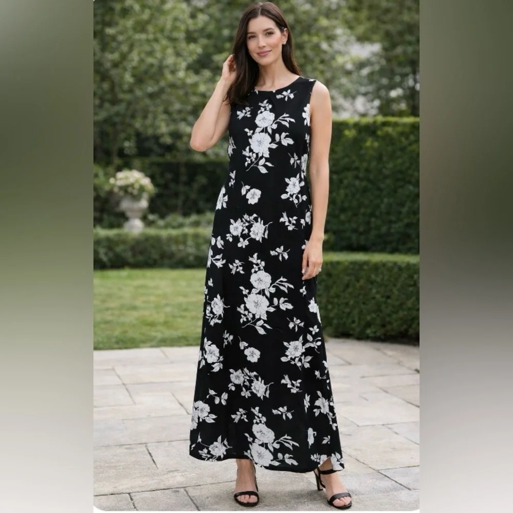 R&K women’s sleeveless maxi dress Sz 20W -New - Picture 1 of 10